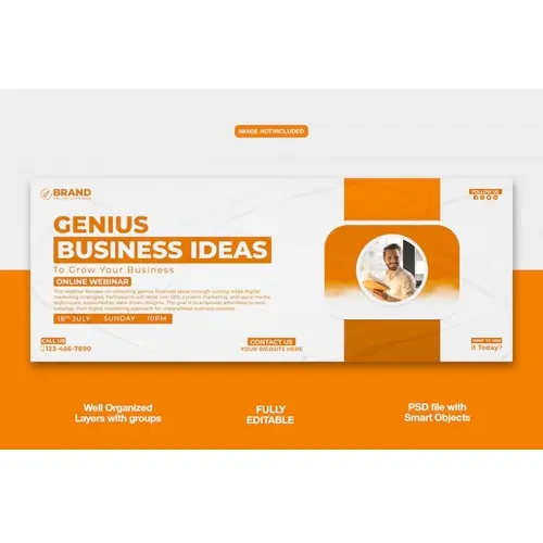 Digital Marketing Agency Facebook cover banner or corporate template