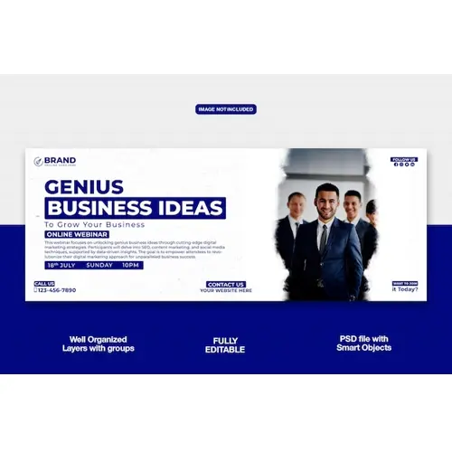 Digital Marketing Agency Facebook cover banner or corporate template