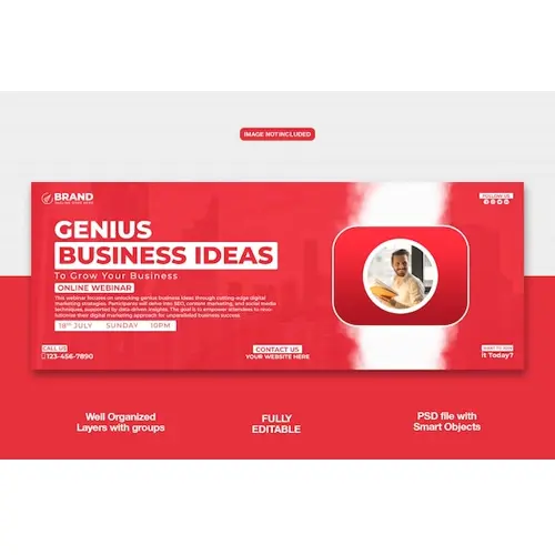 Digital Marketing Agency Facebook cover banner or corporate template