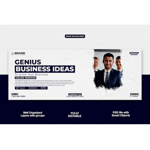 Digital Marketing Agency Facebook cover banner or corporate template