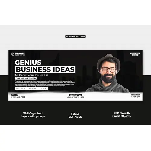 Digital Marketing Agency Facebook cover banner or corporate template