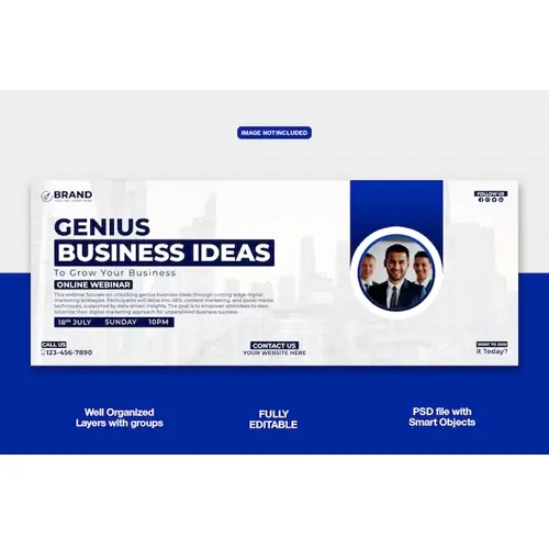 Digital Marketing Agency Facebook cover banner or corporate template