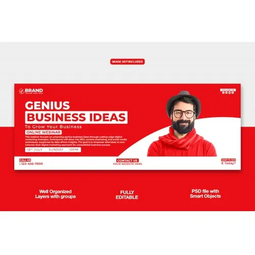 Digital Marketing Agency Facebook cover banner or corporate template
