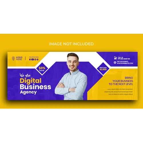 Digital marketing agency Facebook cover banner for social media