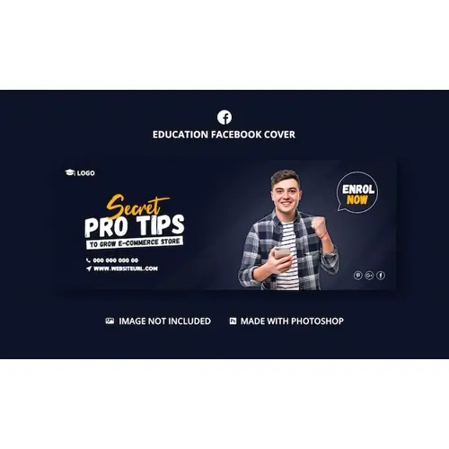 Digital marketing agency facebook cover banner template