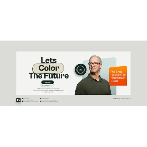 Digital marketing agency facebook cover banner template