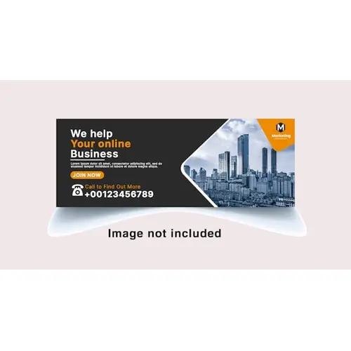 Digital marketing agency Facebook cover page and web banner template