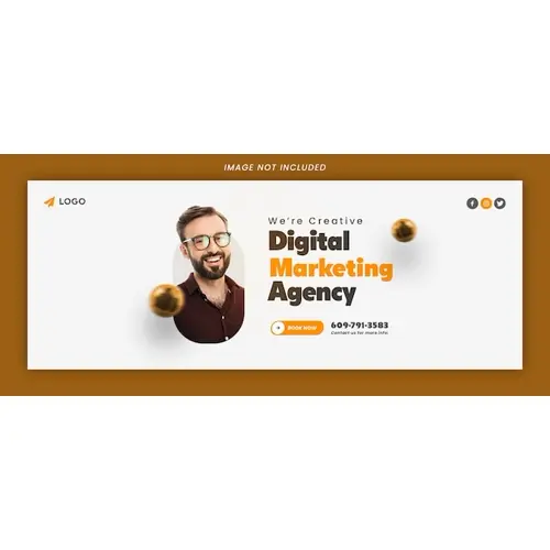 Digital Marketing Agency Facebook Cover PSD Template