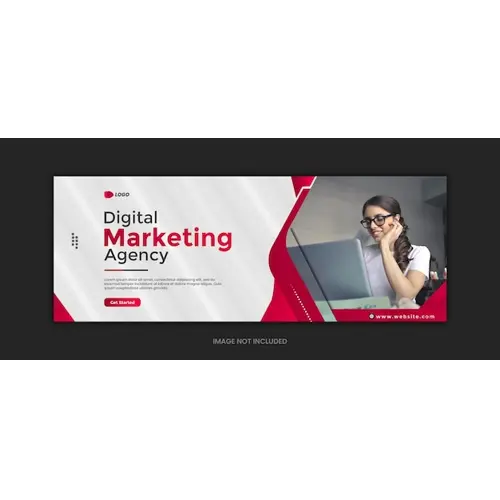 Digital Marketing Agency Facebook Cover Template Design