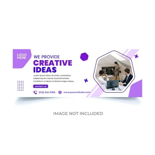 Digital Marketing Agency Facebook Cover Template Photoshop Design
