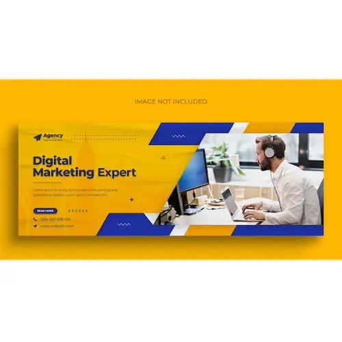 Digital marketing agency facebook cover template