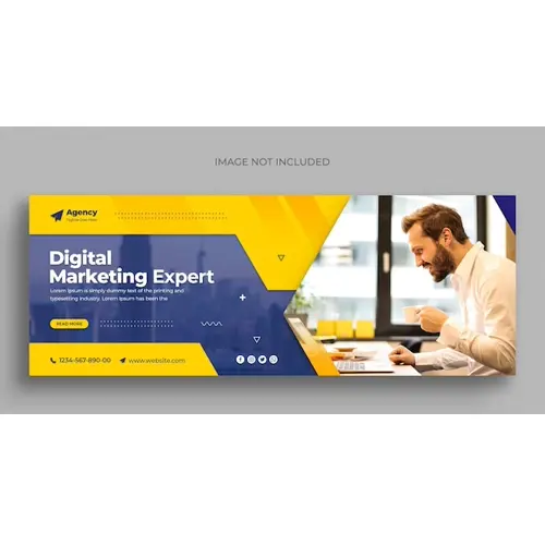 Digital marketing agency facebook cover template