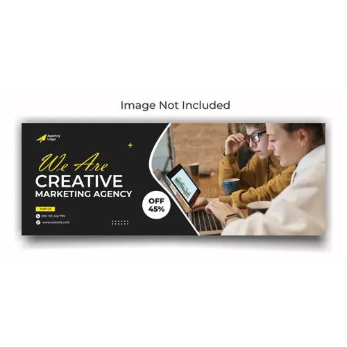 Digital marketing agency facebook cover and web banner template design
