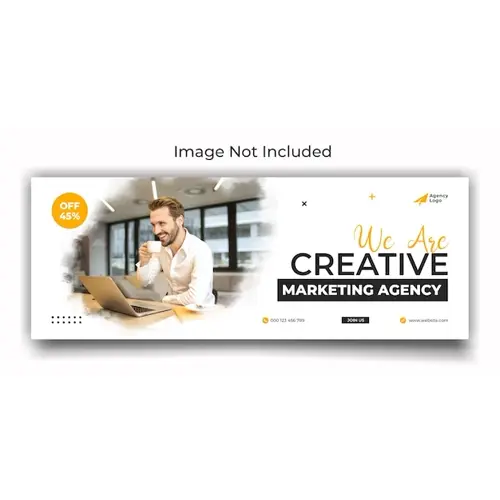 Digital marketing agency facebook cover and web banner template design