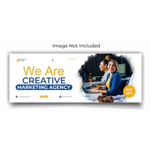 Digital marketing agency facebook cover and web banner template design