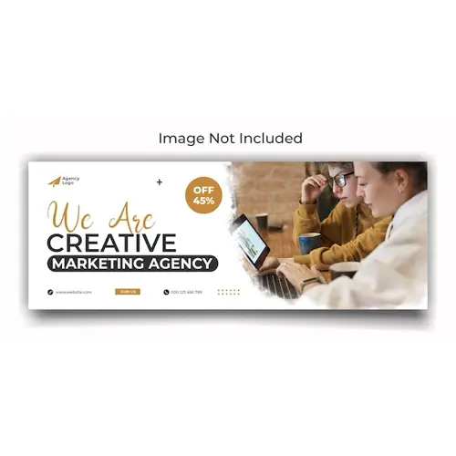 Digital marketing agency facebook cover and web banner template design