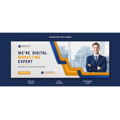 Digital marketing agency social media facebook cover post and web banner template design