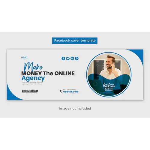 Digital marketing agency social media Facebook and Instagram cover post template design
