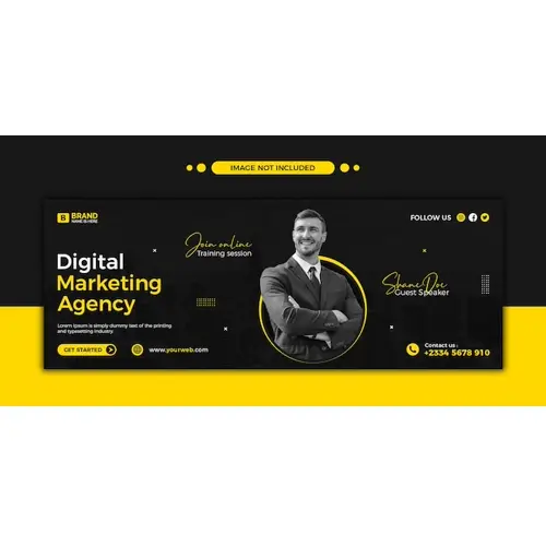 Digital marketing agency social media or facebook timeline cover and web template