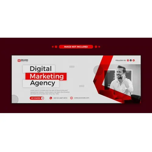 Digital marketing agency social media or facebook timeline cover and web template