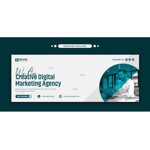 Digital marketing agency social media or facebook timeline cover and web template
