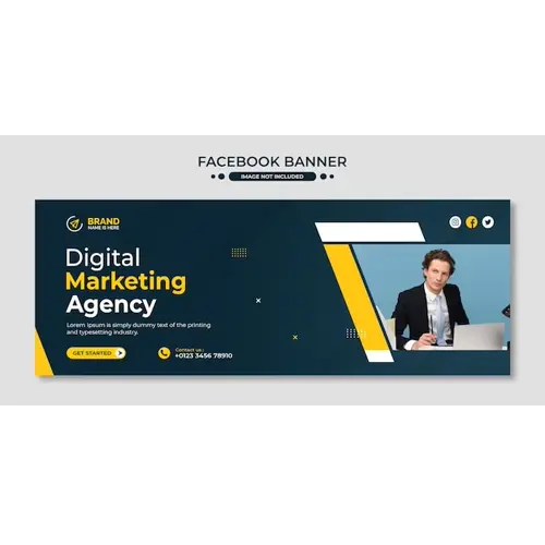 Digital marketing agency social media or facebook timeline cover and web template