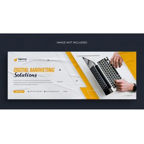 Digital marketing agency social media Instagram web banner or facebook cover template