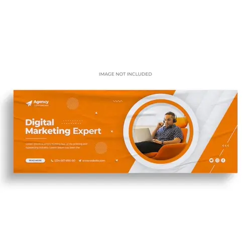 Digital marketing agency social media web banner flyer and Facebook cover photo design template
