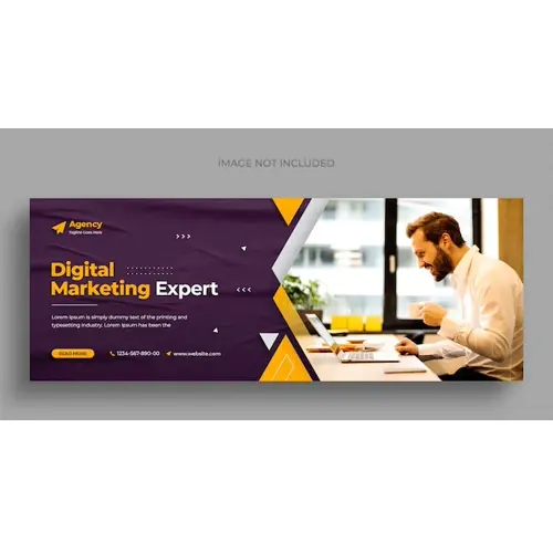 Digital marketing agency social media web banner flyer and Facebook cover photo design template
