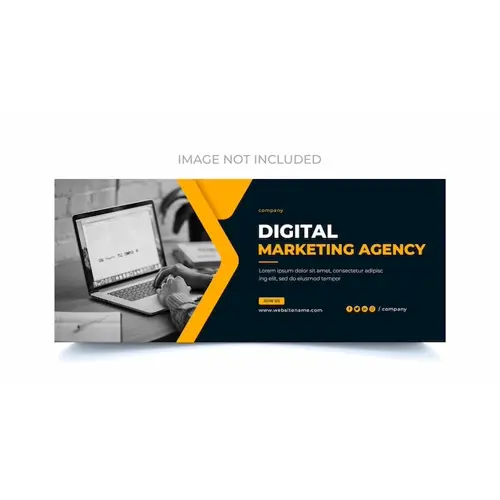 Digital marketing agency web banner and facebook cover photo design