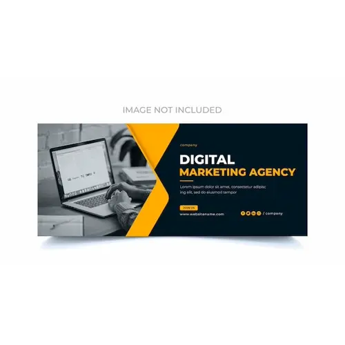 Digital marketing banner design for web and facebook cover photo
