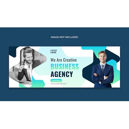 Digital marketing business agency facebook cover or web banner template