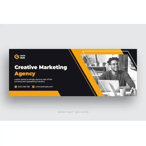 Digital marketing business agency facebook cover or web banner template