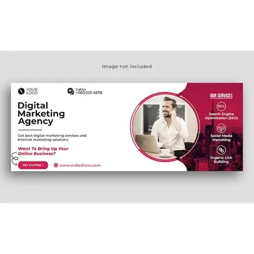 Digital marketing business facebook cover banner template