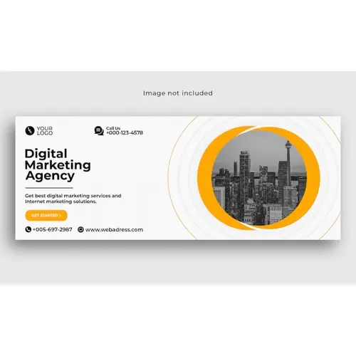 Digital marketing business facebook cover template