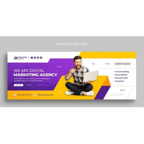Digital marketing and corporate business agency facebook cover or social media post template