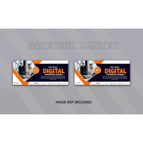Digital marketing and corporate business Facebook cover template