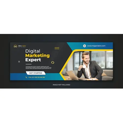 Digital marketing corporate facebook cover template