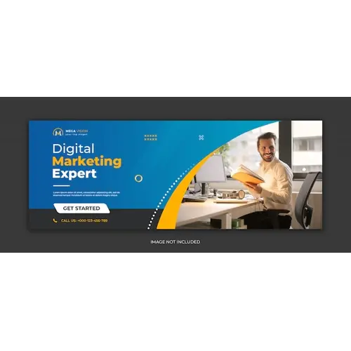 Digital marketing corporate facebook cover template