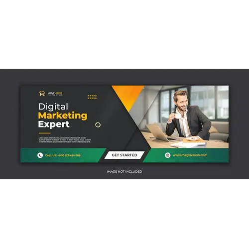 Digital marketing corporate Facebook cover template