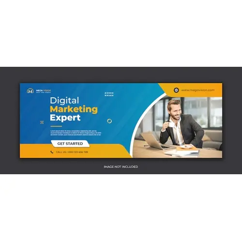 Digital marketing corporate Facebook cover template
