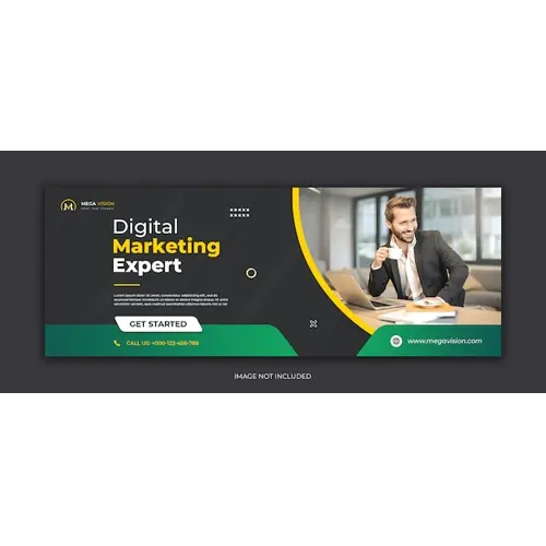 Digital marketing corporate Facebook cover template