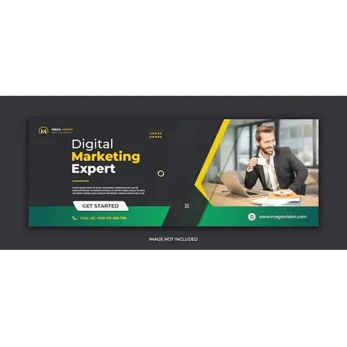 Digital marketing corporate Facebook cover template