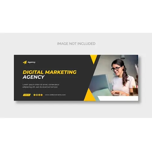 Digital marketing corporate facebook cover template