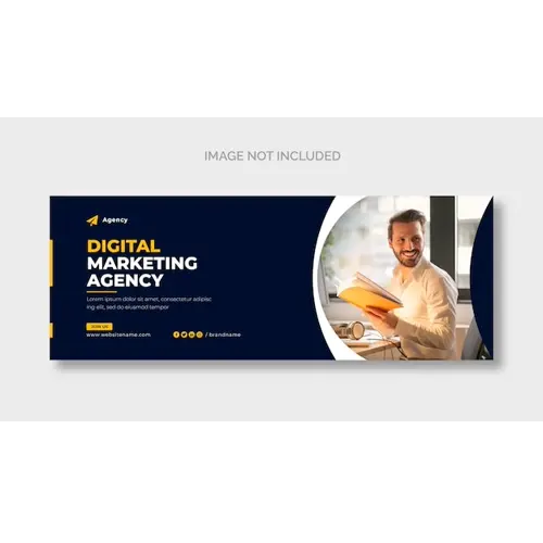 Digital marketing corporate facebook cover template