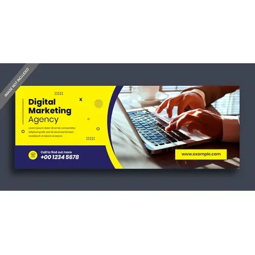 Digital marketing corporate facebook cover template