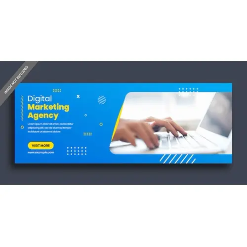 Digital marketing corporate facebook cover template