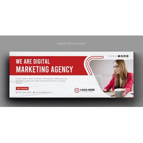 Digital marketing corporate facebook cover template