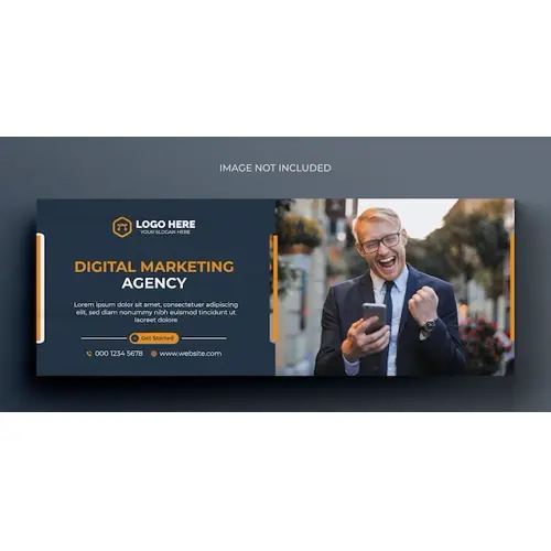 Digital marketing corporate facebook cover template