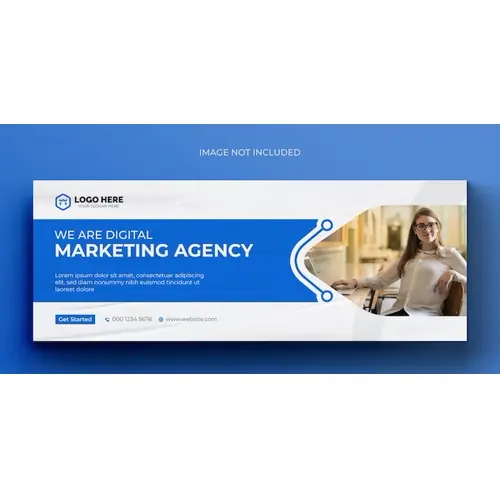 Digital marketing corporate facebook cover template